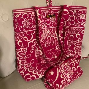 Vera Bradley Tote and Wristlet